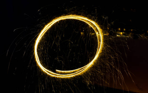 istock Long exposure photo of fireworks. 1845435214