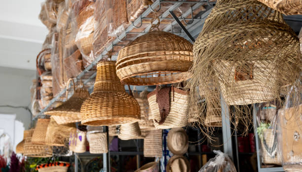 istock Moroccan rattan chandeliers 1845441585