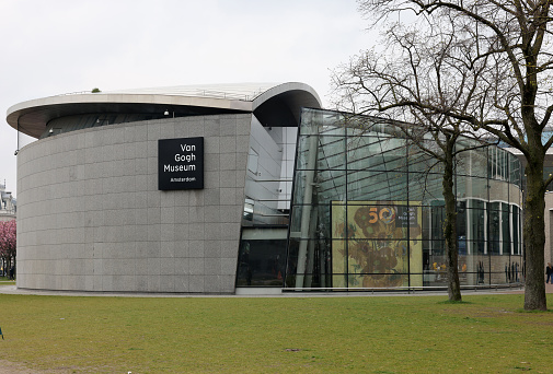 Amsterdam, Netherlands - April 21, 2023: The Van Gogh Museum in Amsterdam, Netherlands