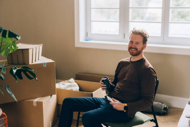 istock Happy Man at His New Home, a Portrait 1845490209