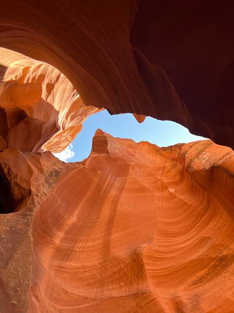 antelope canyon, arizona, estados unidos - canyon heaven sunbeam arizona fotografías e imágenes de stock