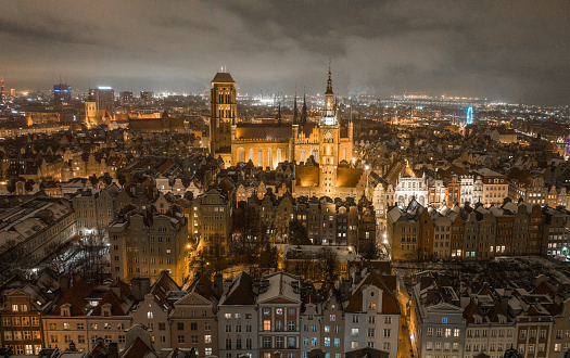 Prague buildings in the center of the town