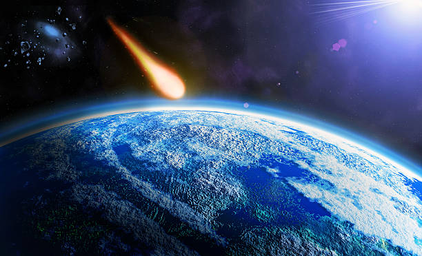 asteroid danger from space - asteroid armageddon meteorite photos stock pictures, royalty-free photos & images