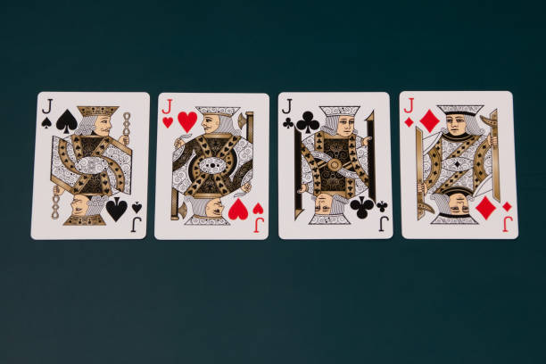 istock Playing cards on a dark background, games of chance 1845548843