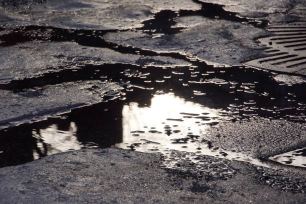 istock Close up of a puddle 1845559289