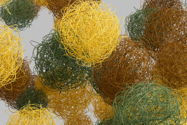 istock Nature balls, colored grass spheres, renewable energy concept 1845582812