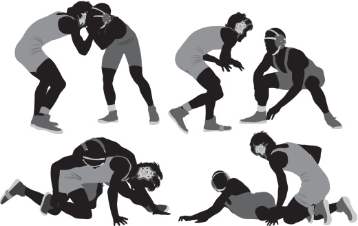 Silhouette of wrestlers in actionhttp://www.twodozendesign.info/i/1.png