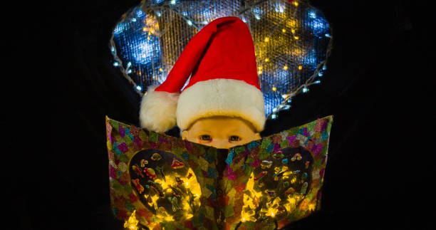 istock Metaphorical installation with a doll about plans for 2024 1845768801