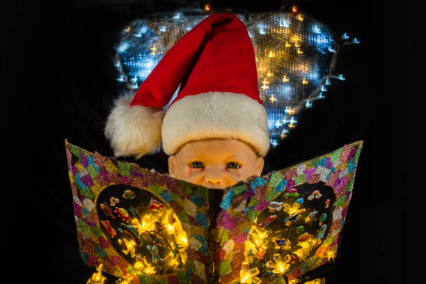 istock Metaphorical installation with a doll about plans for 2024 1845768823