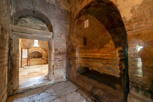 Santa Claus Church in the ancient city of Myra. Myra ancient city is in the province of Demre, Antalya, Turkey.