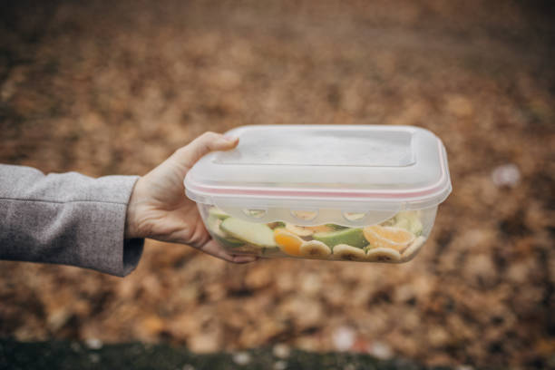 istock Close up of a plastic product outside 1845816407