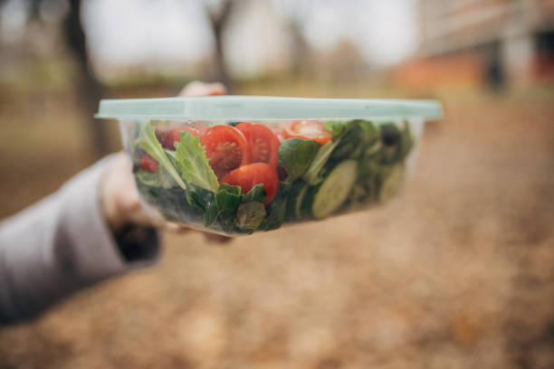 istock Close up of a plastic product outside 1845820983