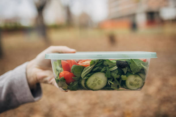 istock Close up of a plastic product outside 1845821987