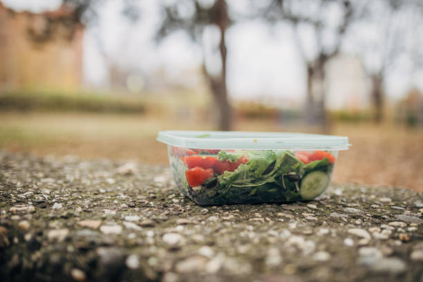 istock Close up of a plastic product outside 1845827009