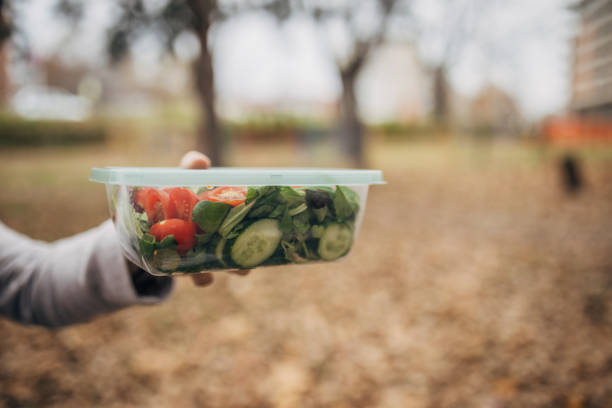 istock Close up of a plastic product outside 1845828389