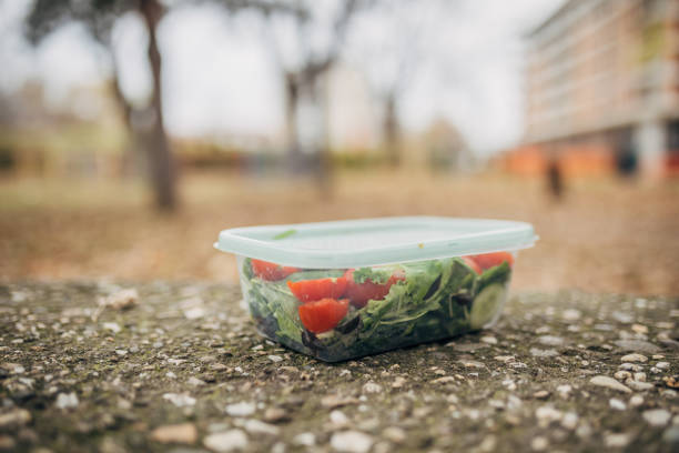 istock Close up of a plastic product outside 1845828890