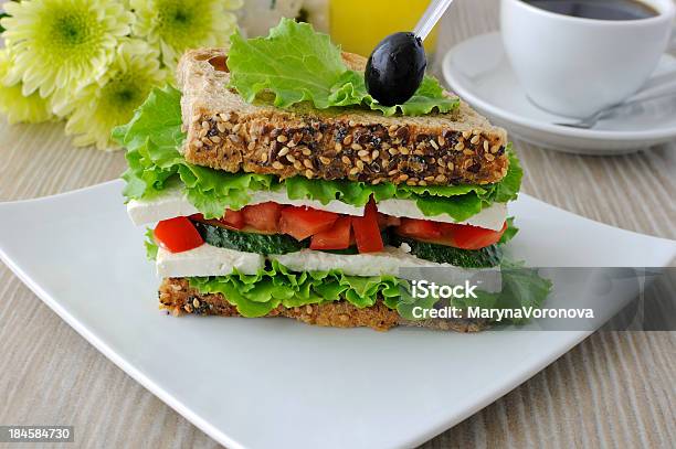 Sandwich With Cheese And Vegetables Stock Photo - Download Image Now - Appetizer, Bread, Breakfast