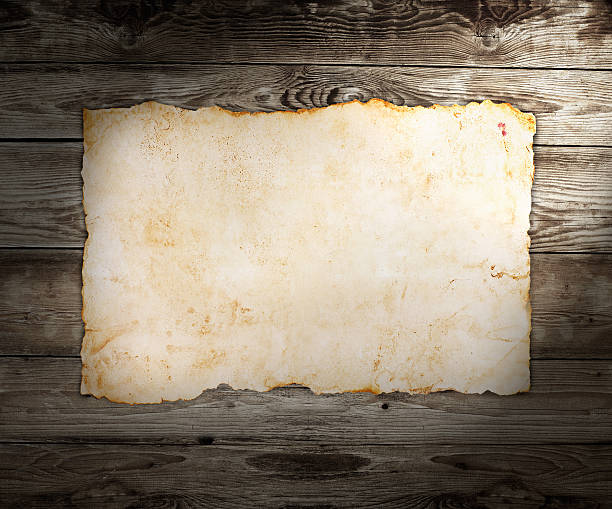 istock Old paper on the wood background 184587064