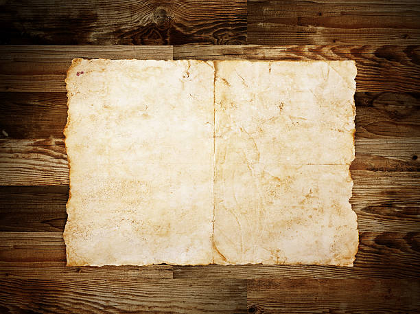 istock Old paper on the wood background 184587093