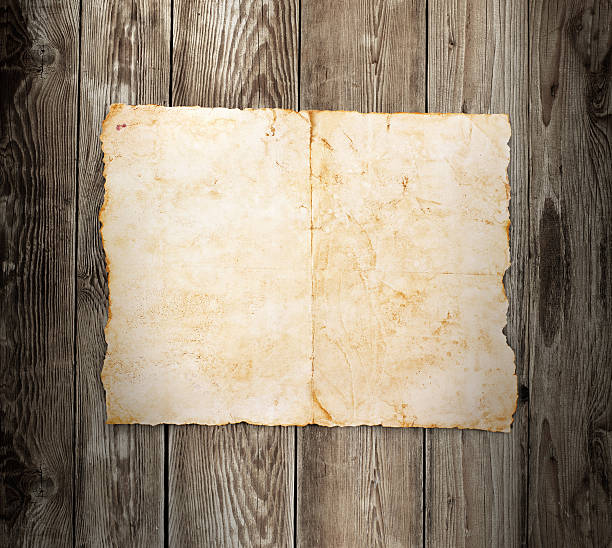 istock Old paper on the wood background 184587134