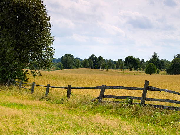 Beautiful landscape of Suwalszczyzna - land of hills and lakes in Poland