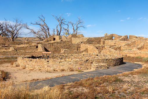 Architecture at Aztec Ruins National Monument, Aztec, New Mexico, USA