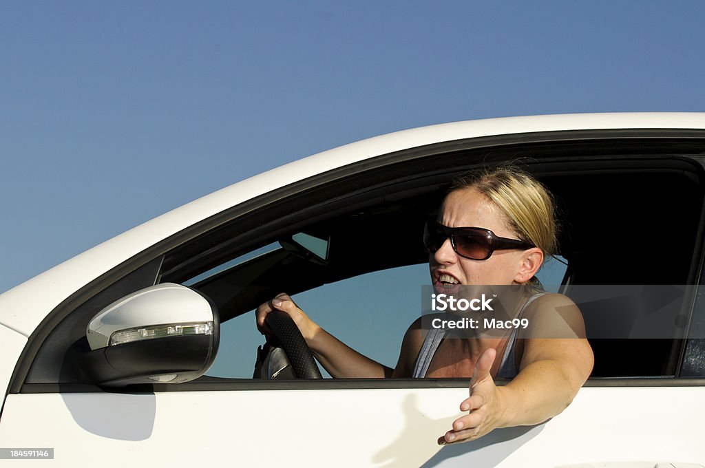 Angry driver 30-39 Years Stock Photo