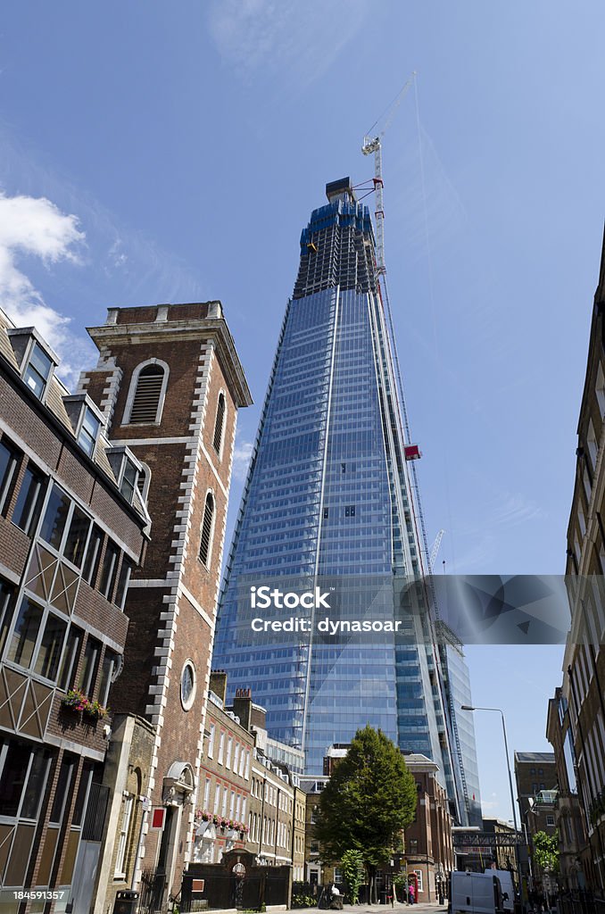 The Shard grattacielo in costruzione, il centro di Londra - Foto stock royalty-free di Shard London Bridge