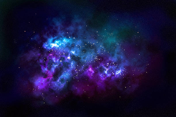 istock Wide shot of a nebula in outer space 184591362