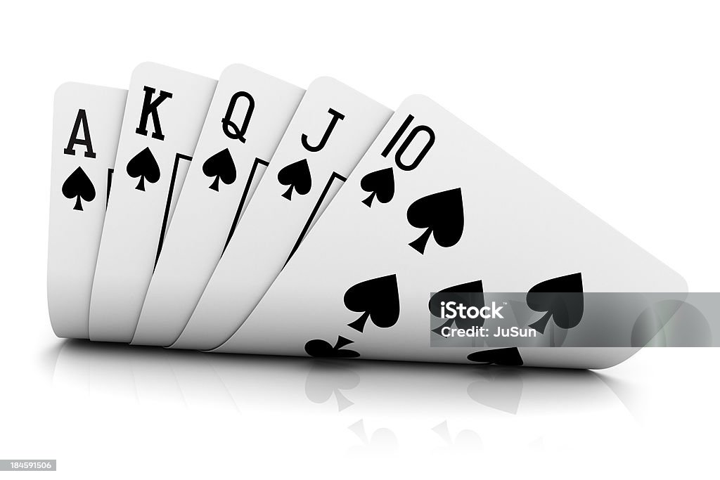 Poker królewski - Zbiór zdjęć royalty-free (As)