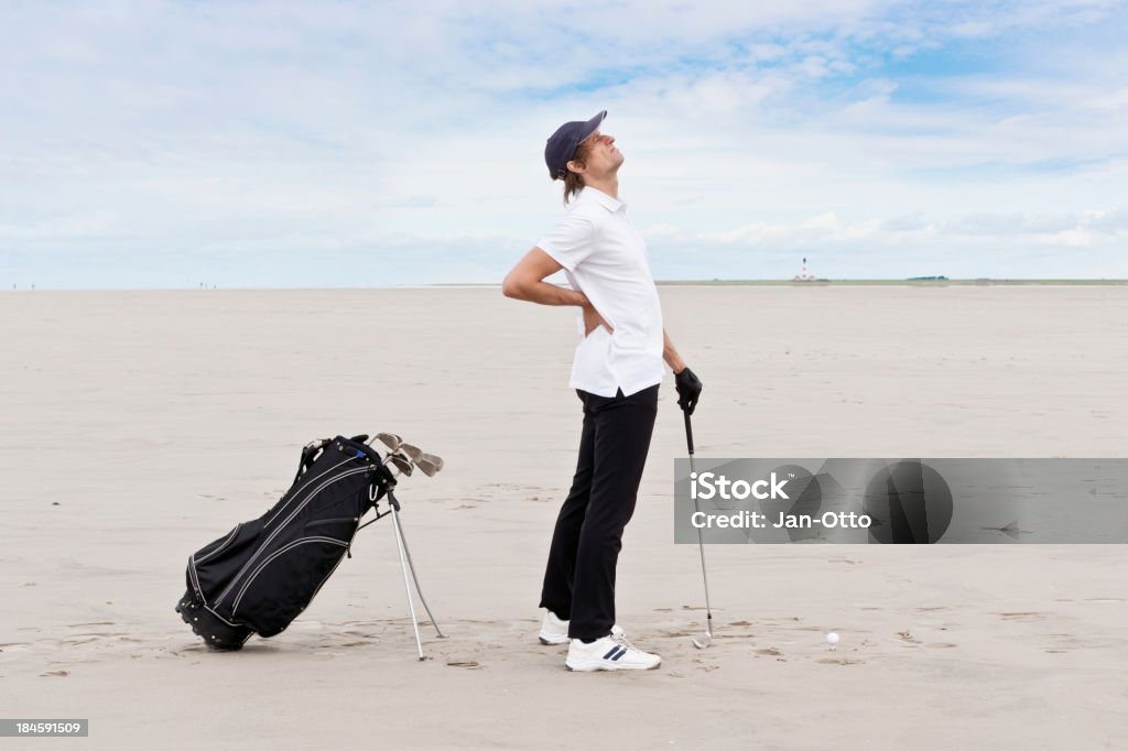 Lumbal Schmerzen - Lizenzfrei Golf Stock-Foto