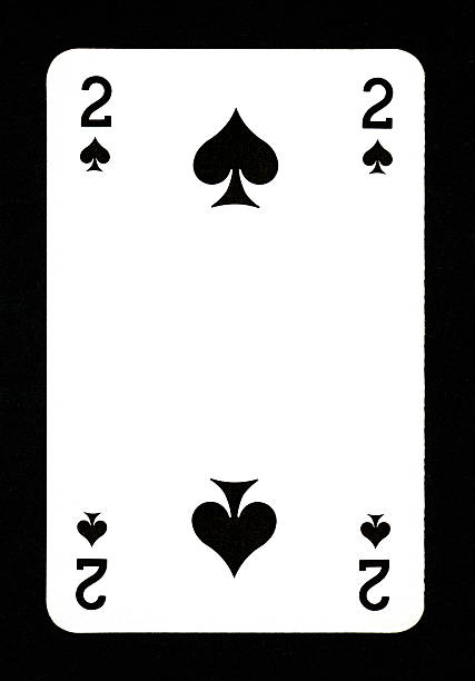 istock Playing Card: Two of Spades 184591555