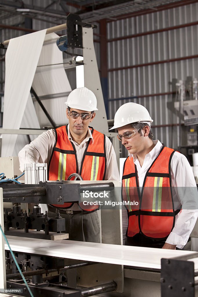 Engineers in Outsourcing Drucken Industrie - Lizenzfrei Fabrik Stock-Foto