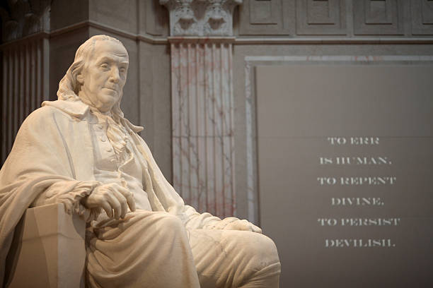 Benjamin Franklin Memorial stock photo