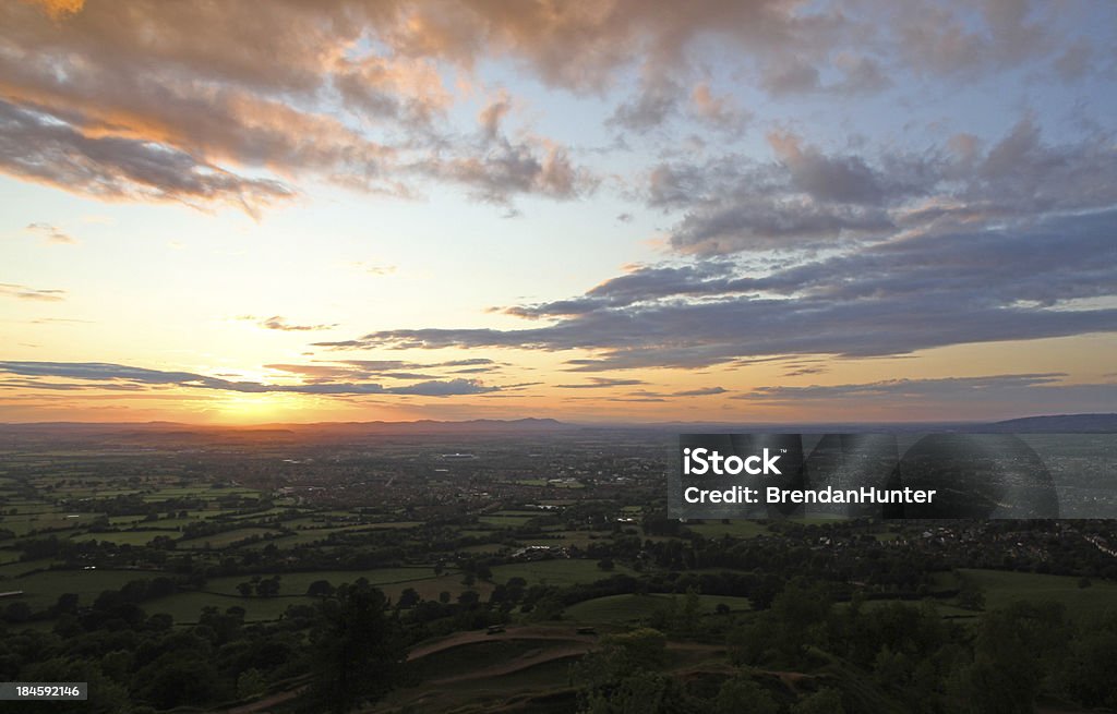 Sunset Near the Heartland The sun setting in the heartlands of England. Beauty In Nature Stock Photo