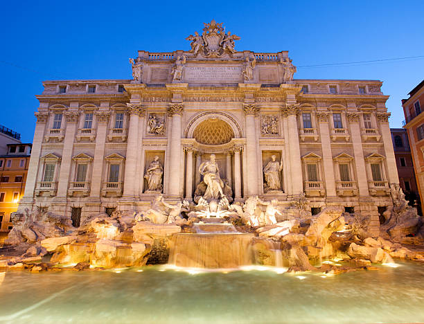 istock Trevi Fountain at sunset 184592187