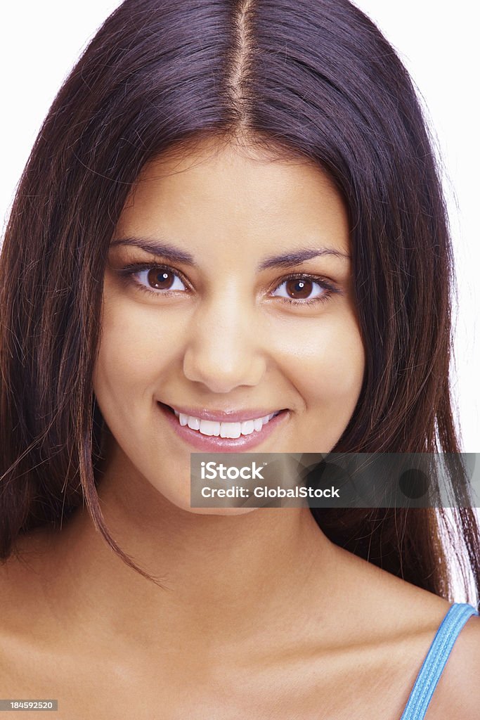 Jovem mulher com um lindo sorriso - Foto de stock de 20 Anos royalty-free