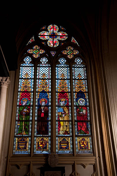 istock Stained glass window OL Vrouwekerk 184592564