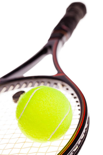 istock Tennis ball and racket 184592617