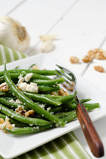 istock Green Bean and Feta Salad with Copy Space 184592696
