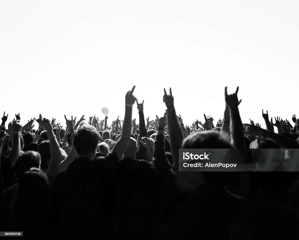 Multidão de Concerto - Foto de stock de Música rock royalty-free