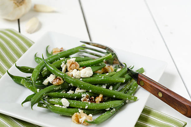 istock Green Bean and Feta Salad with Copy Space 184593131