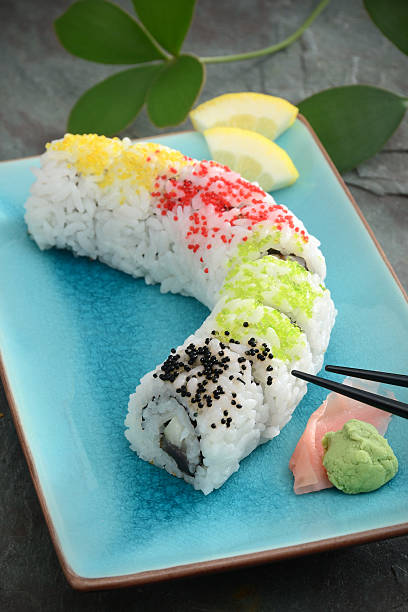 Rainbow Tobiko Roll