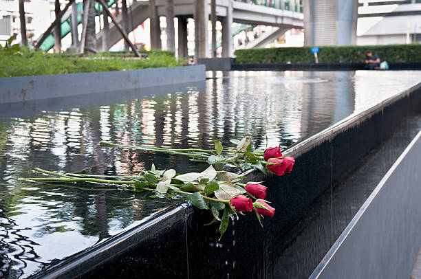 istock Red Roses In A Water Fountain 184593167