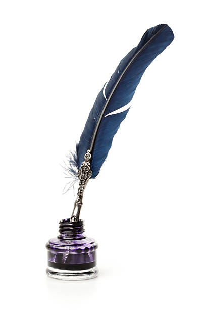 istock Quill pen on inkwell 184593355