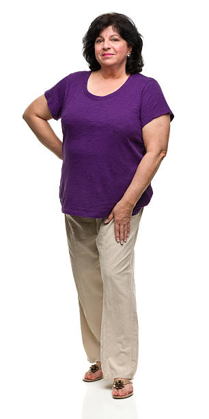 Confident Woman Standing Full Length Portrait