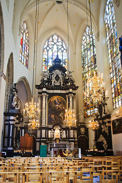 istock Interior of St Michael and Saint Goedele Cathedral, Brussels, Belgium 184594119