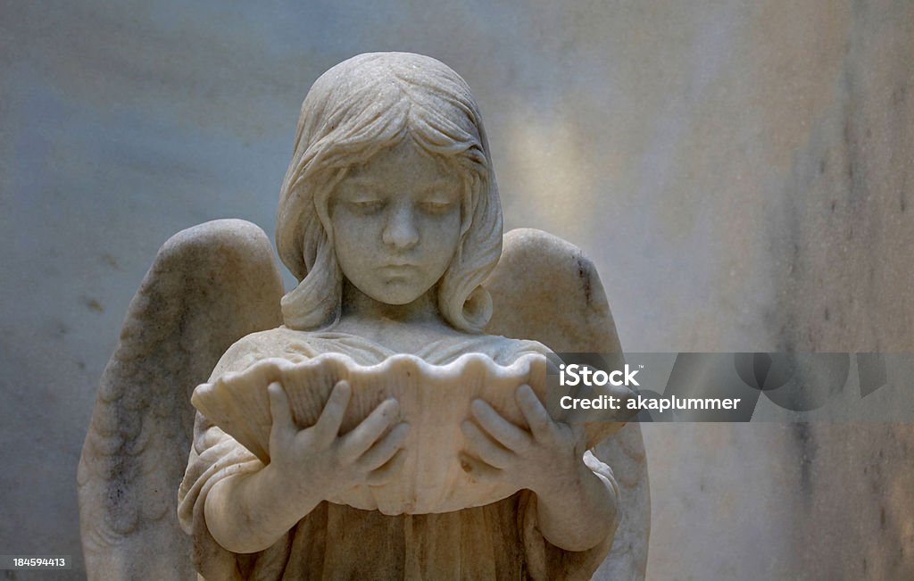 Angel of Bonaventure Angel - Bonaventure Cemetery - Savannah GA Angel Stock Photo
