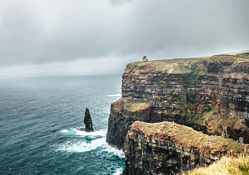 Cliffs of Moher and the North Atlantic Ocean