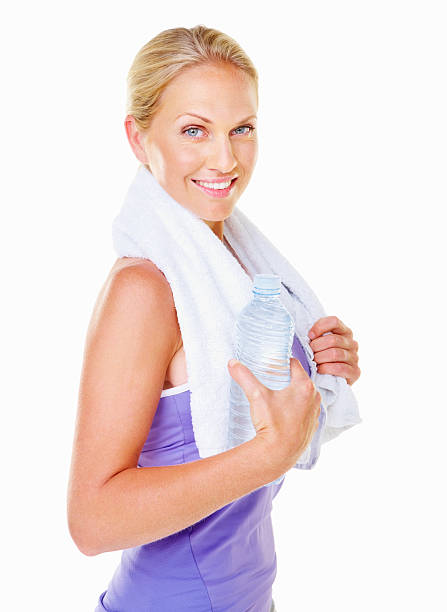 istock Woman ready to workout 184595104